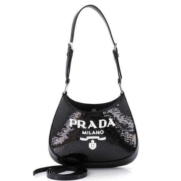 Prada Handbags - Prada Small Cleo Shoulder Bag Sequins